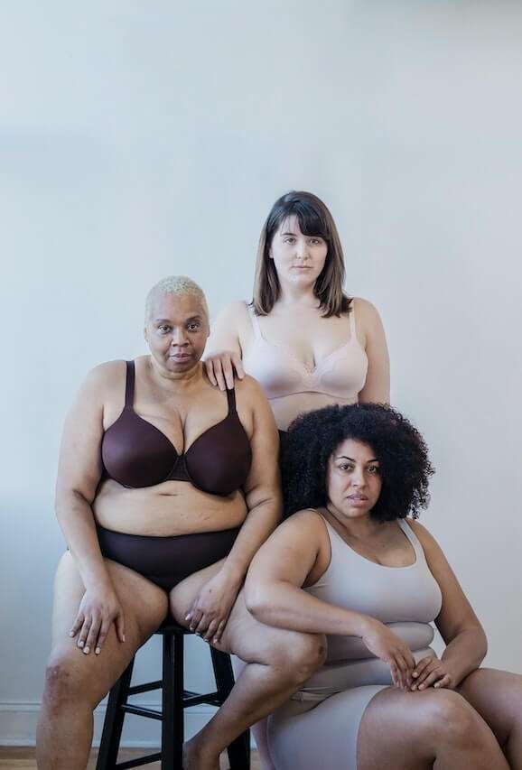 body types 
3 girls
